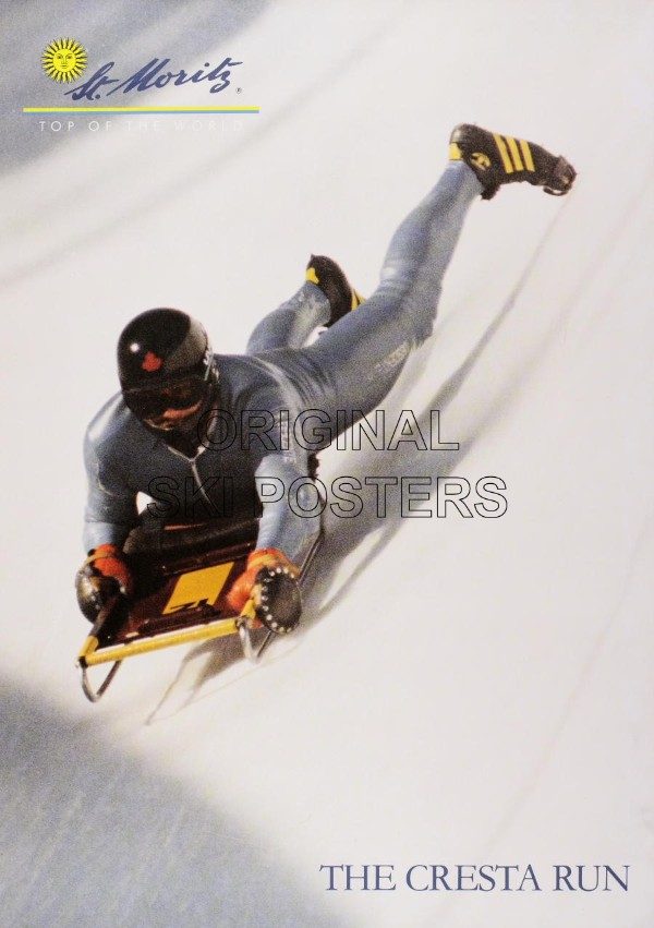 Cresta Run, St. Moritz – Original Ski Posters.com