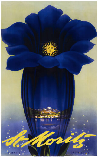St Moritz: Blue Flower
